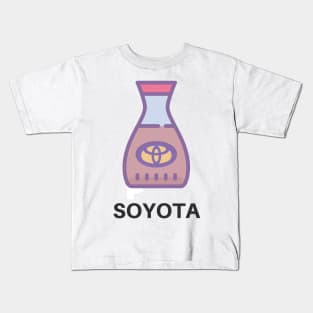 Toyota Soy Soyota Funny Art Kids T-Shirt